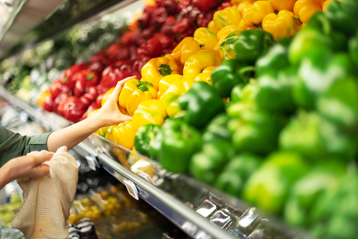 grocery store with produce