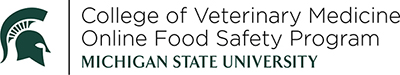 MSU College of Veterinary Medicine and Online Food Safety Logo