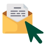 Icon of Arrow Clicking on New Email