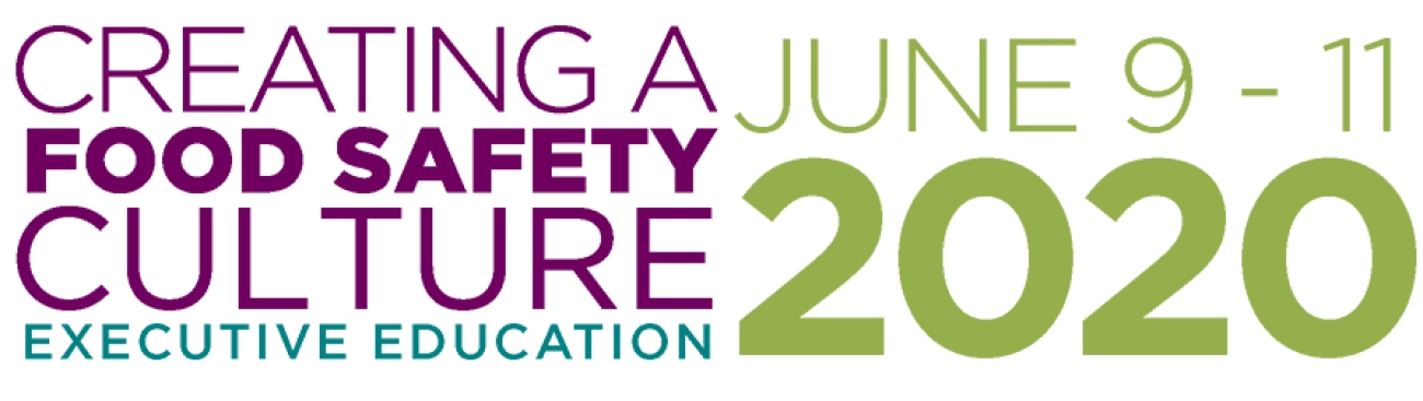 Creating a Food Safety Culture June 9-11, 2020 Logo