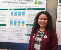 Jaime Ragos with her poster presentation